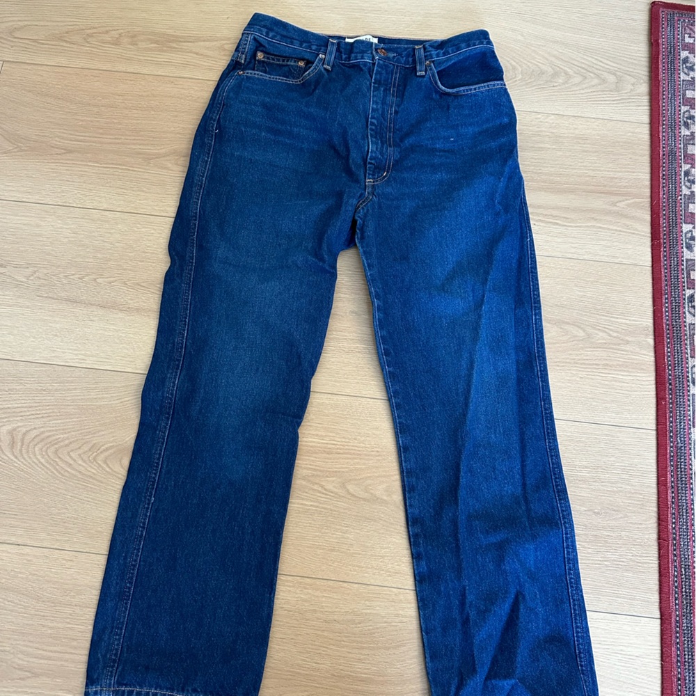 AGOLDE Pinch Waist High Rise Kick Flare Crop Jeans
